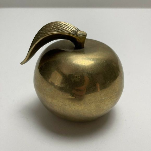 The Master Teacher Art Brass Apple Paperweight Home Decor